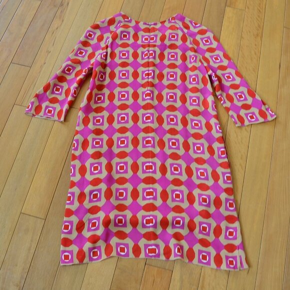 Marni Geometric Printed Silk Dress Pink NWT Size 40 US XS/S - Picture 10 of 12